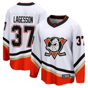 William Lagesson Men's Fanatics Branded Anaheim Ducks Breakaway White Special Edition 2.0 Jersey