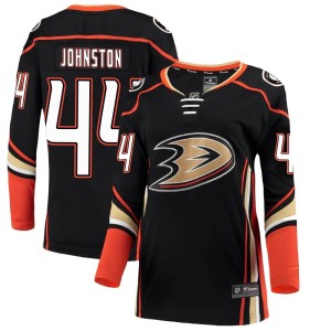 Ross Johnston Women's Fanatics Branded Anaheim Ducks Breakaway Black Home Jersey