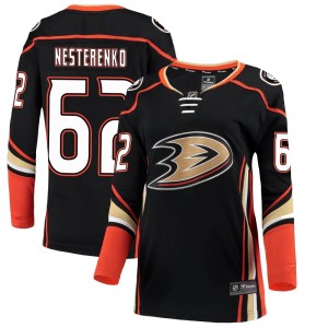Nikita Nesterenko Women's Fanatics Branded Anaheim Ducks Breakaway Black Home Jersey
