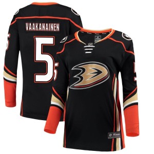 Urho Vaakanainen Women's Fanatics Branded Anaheim Ducks Breakaway Black Home Jersey