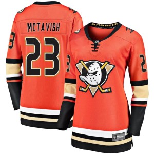 Mason McTavish Women's Fanatics Branded Anaheim Ducks Premier Orange Breakaway 2019/20 Alternate Jersey