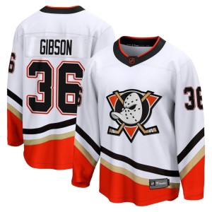 John Gibson Youth Fanatics Branded Anaheim Ducks Breakaway White Special Edition 2.0 Jersey