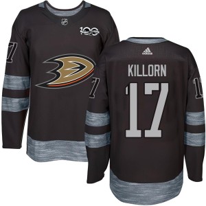 Alex Killorn Men's Anaheim Ducks Authentic Black 1917-2017 100th Anniversary Jersey