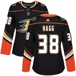 Robert Hagg Women's Adidas Anaheim Ducks Authentic Black Home Jersey