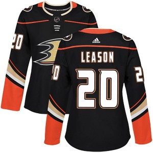 Brett Leason Women's Adidas Anaheim Ducks Authentic Black Home Jersey