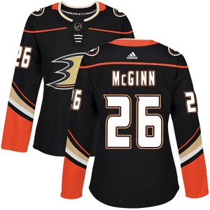 Brock McGinn Women's Adidas Anaheim Ducks Authentic Black Home Jersey
