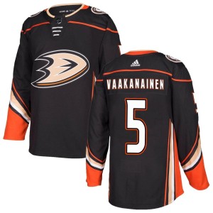 Urho Vaakanainen Youth Adidas Anaheim Ducks Authentic Black Home Jersey