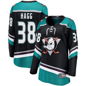 Robert Hagg Women's Fanatics Branded Anaheim Ducks Breakaway Black Alternate Jersey