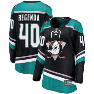 Pavol Regenda Women's Fanatics Branded Anaheim Ducks Breakaway Black Alternate Jersey