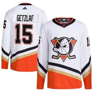 Ryan Getzlaf Youth Adidas Anaheim Ducks Authentic White Reverse Retro 2.0 Jersey