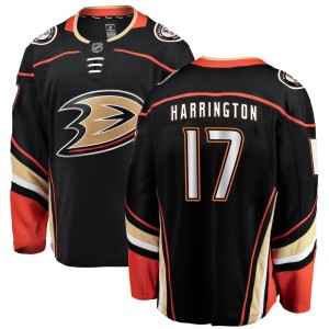 Scott Harrington Youth Fanatics Branded Anaheim Ducks Breakaway Black Home Jersey