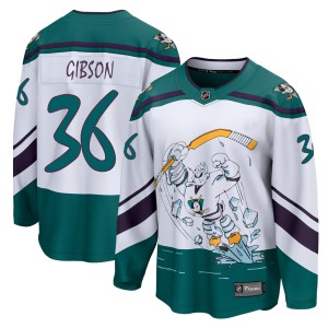 John Gibson Men's Fanatics Branded Anaheim Ducks Breakaway White 2020/21 Special Edition Jersey