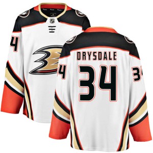 Jamie Drysdale Youth Fanatics Branded Anaheim Ducks Breakaway White Away Jersey