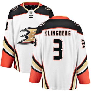 John Klingberg Youth Fanatics Branded Anaheim Ducks Breakaway White Away Jersey