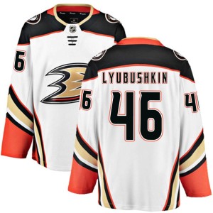 Ilya Lyubushkin Youth Fanatics Branded Anaheim Ducks Breakaway White Away Jersey