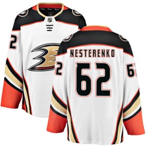 Nikita Nesterenko Youth Fanatics Branded Anaheim Ducks Breakaway White Away Jersey