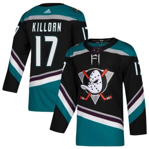 Alex Killorn Men's Adidas Anaheim Ducks Authentic Black Teal Alternate Jersey